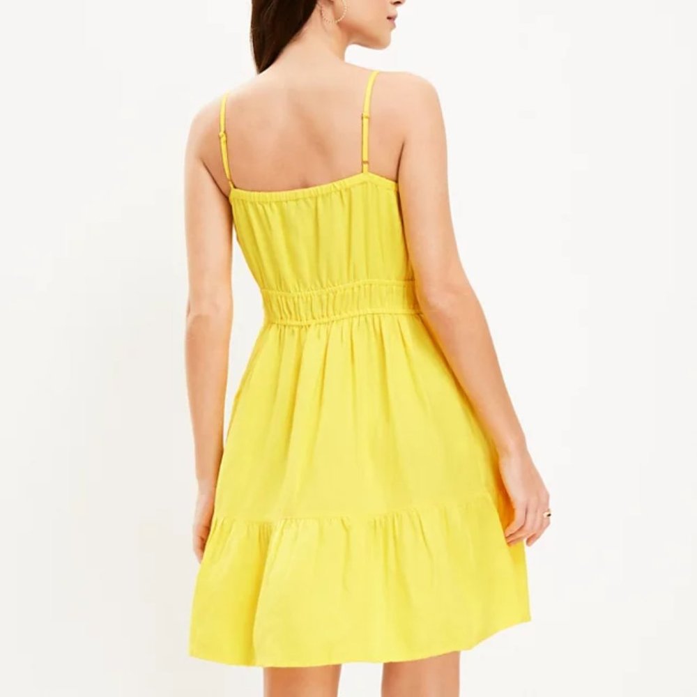 Loft Smocked Waist Cami Dress, size M - Picture 2 of 10